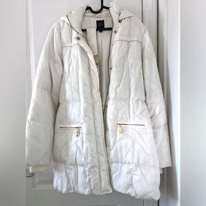 Women's White Quilted Jacket